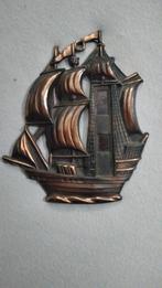 Bronzen wandornament zeilschip – 15 cm, Ophalen of Verzenden