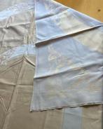 Zachtgeel/wit tafelkleed, Huis en Inrichting, Keuken | Textiel, Ophalen of Verzenden, Zo goed als nieuw, Geel, Tafelkleed of Tafelzeil
