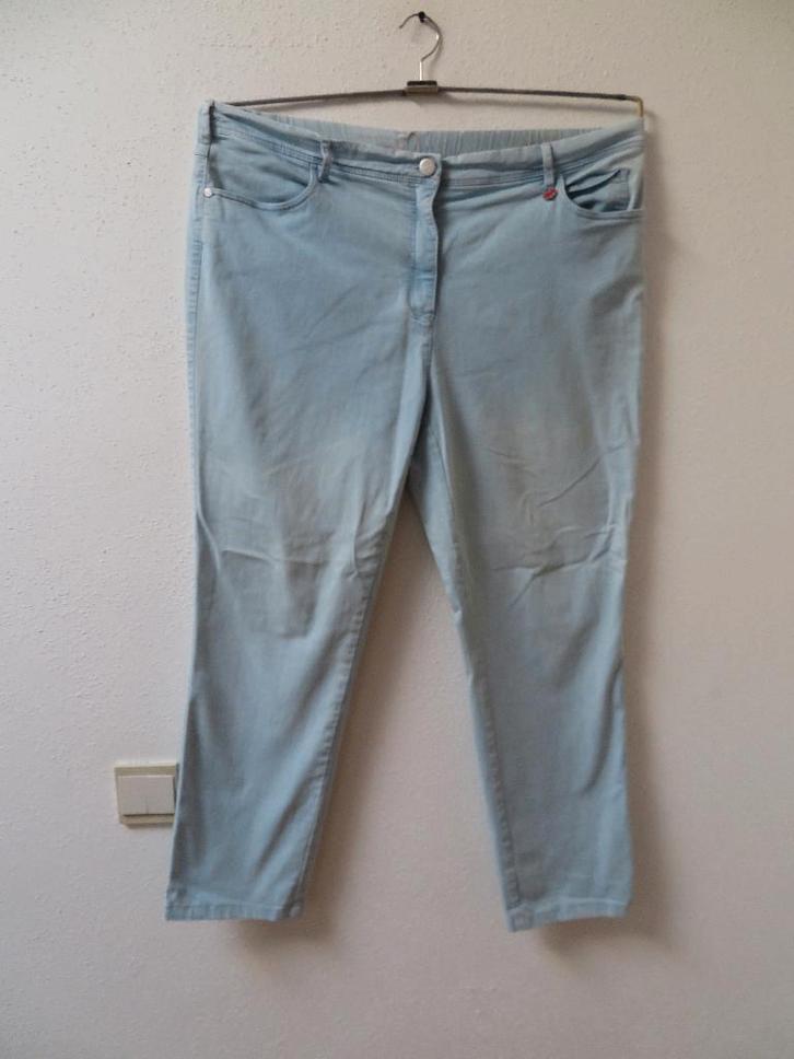 H56 TONI jeans broek licht blauw korte maat 48, Kleding | Dames, Broeken en Pantalons, Zo goed als nieuw, Maat 46/48 (XL) of groter