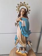 Prachtig oud groot beeld Maria Tenhemelopneming, Antiek en Kunst, Antiek | Religie, Ophalen