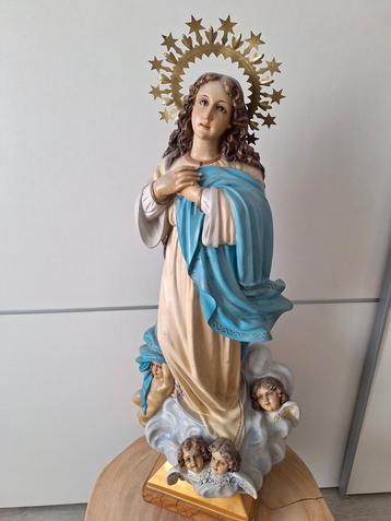 Prachtig oud groot beeld Maria Tenhemelopneming beschikbaar voor biedingen