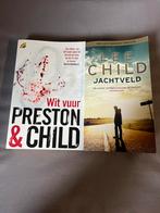 2 boeken Lee child- Wit vuur& Jachtveld, Ophalen of Verzenden, Zo goed als nieuw