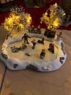 Typisch Holland Schaatsvijver (inclusief verlichting), Diversen, Kerst, Ophalen of Verzenden, Zo goed als nieuw