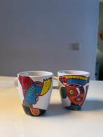 DE koffie mokjes van Nicolai Carels, Huis en Inrichting, Keuken | Servies, Ophalen, Zo goed als nieuw, Overige stijlen, Kop(pen) en/of Schotel(s)