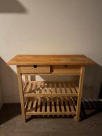 Houten Tafelblad 100x43cm, Huis en Inrichting, Tafelonderdelen, Ophalen, Minder dan 50 cm, Gebruikt, 50 tot 100 cm