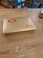 Oude Droste assortment kartonnen doos goud kleurig, Antiek en Kunst, Ophalen