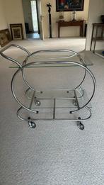 Art deco trolley serveer wagen jaren 50, Ophalen