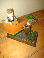 Gietijzeren spaarpot., Verzamelen, Spaarpotten, Ophalen of Verzenden, Zo goed als nieuw, Metaal of Blik, Overige thema's