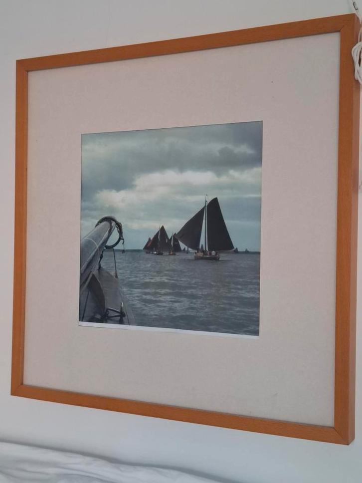Foto van zeilboten (botters) in lijst, Antiek en Kunst, Kunst | Tekeningen en Foto's, Ophalen