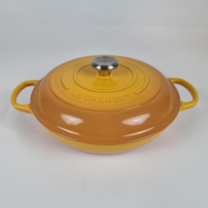 Le Creuset Signature Campagnard Braadpan 30cm-3,2L in Nectar, Huis en Inrichting, Keuken | Potten en Pannen, Nieuw, Koekenpan of Braadpan