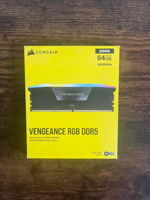 Corsair Vengeance RGB DDR5 64GB 6000MHz, Computers en Software, RAM geheugen, Nieuw, Desktop, 64 GB, DDR5, Ophalen of Verzenden