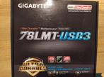 Gigabyte GA-78LMT-USB3 Moederboord, Socket AM3+, Gebruikt, AMD, DDR3