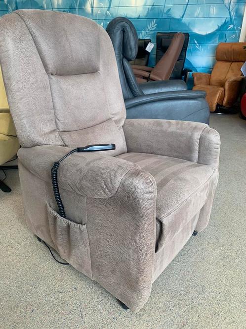 Alcantara stof Sta op stoel relax fauteuil gratis bezorgd, Huis en Inrichting, Fauteuils, Zo goed als nieuw, Ophalen of Verzenden