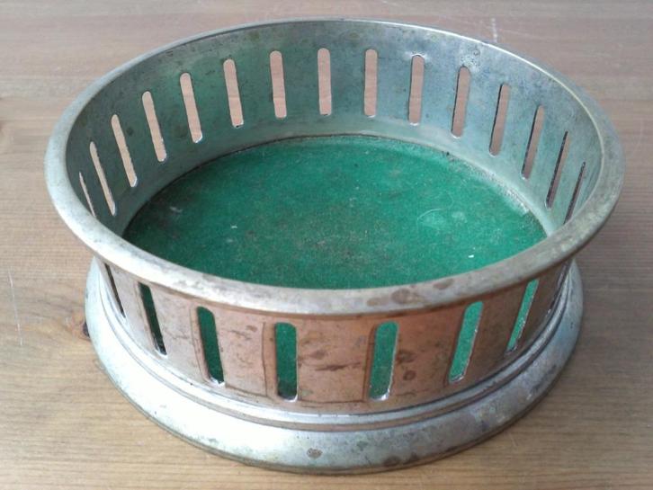Antieke silverplate flessenhouder uit Engeland 10,7 cm., Antiek en Kunst, Antiek | Woonaccessoires, Ophalen of Verzenden