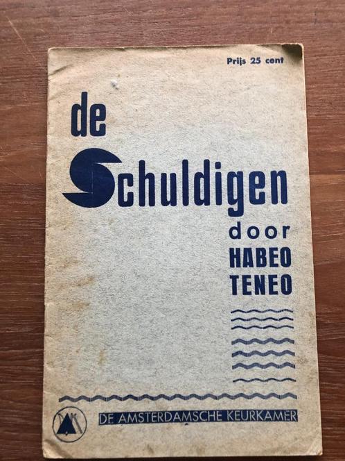 1934 NSB Amsterrdamsche Keurkamer. Habeo Teneo: De, Verzamelen, Militaria | Tweede Wereldoorlog, Marine, Boek of Tijdschrift, Nederland