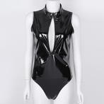 Catsuit romper wetlook bodysuit leren sexy dames vrouwen, Kleding | Dames, Verzenden, Zwart, Body of Korset
