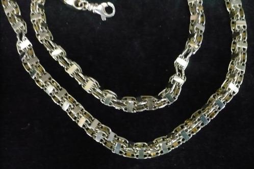 nieuwe 14 krt. gouden fantasie ketting 75 cm - vierkant 4.9, Sieraden, Tassen en Uiterlijk, Kettingen, Nieuw, Goud, Goud, Ophalen of Verzenden