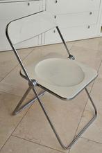 Plia klapstoel, Huis en Inrichting, Stoelen, Ophalen, Gebruikt, Wit, Metaal