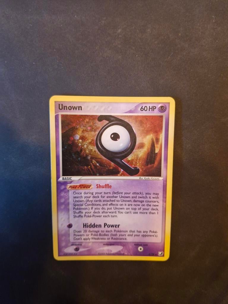 Unown - Z/28 - 2005 - Near Mint, Ophalen of Verzenden, Zo goed als nieuw, Losse kaart