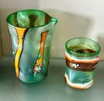 Murano Nachtset Groen (6) met Certificaat Diego Vio, Ophalen