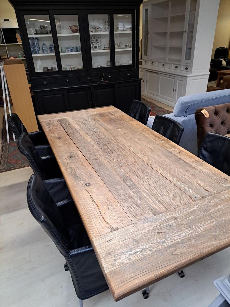 Zeer mooi geleefde  klooster tafel., Huis en Inrichting, Tafels | Eettafels, Ophalen, 200 cm of meer, 50 tot 100 cm, Zo goed als nieuw
