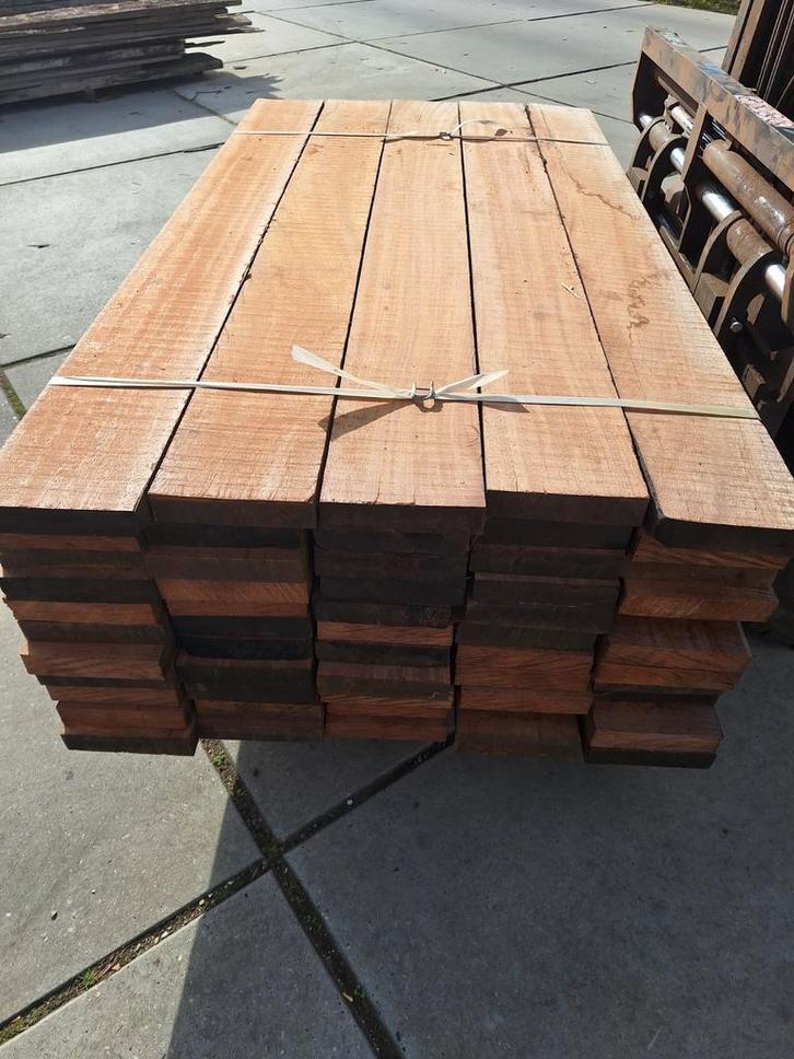 Azobe hardhouten  planken  Circa  5x20x180cm, Tuin en Terras, Terrasdelen en Vlonders, Hout, Ophalen