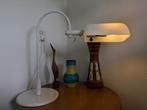 Vintage Gepo bureaulamp glazen kap, Huis en Inrichting, Lampen | Tafellampen, 50 tot 75 cm, Vintage Retro Industrieel, Ophalen of Verzenden