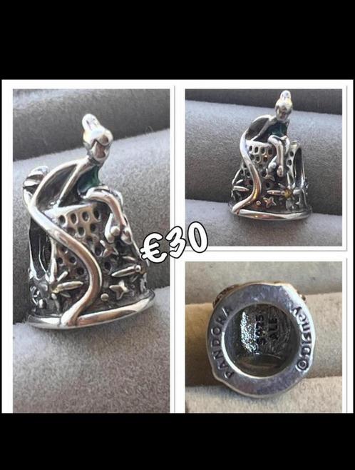 Pandora Disney, Sieraden, Tassen en Uiterlijk, Bedels, Zo goed als nieuw, Pandora, Zilver, 1 bedel, Verzenden