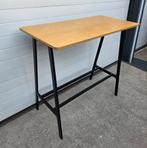 4 x bartafels hout metaal bar tafels statafels cafe horeca, Ophalen of Verzenden, Zo goed als nieuw