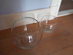 2 bloempot vissenkom bol glas hangpot macrame incl verzenden, Huis en Inrichting, Woonaccessoires | Overige, Verzenden