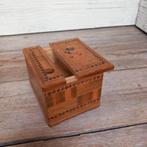 Houten sigarettenkistje, met verborgen compartiment., Ophalen of Verzenden