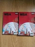 NTI - MBA Bedrijfseconomie deel 1 & 2, Overige niveaus, Ophalen of Verzenden, Zo goed als nieuw, Bedrijfseconomie of M&O