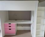 IKEA SMÅSTAD Loftbed met bureau, kledingkast en plank, Ophalen, Gebruikt, Hoogslaper