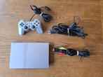 Playstation 2 slim console ( PS2 ) zilver + controller, Gebruikt, Ophalen of Verzenden, Met 1 controller, Zilver