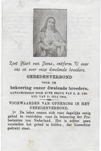 Bp544 prentje gebedenverbond, Gebruikt, Ophalen of Verzenden