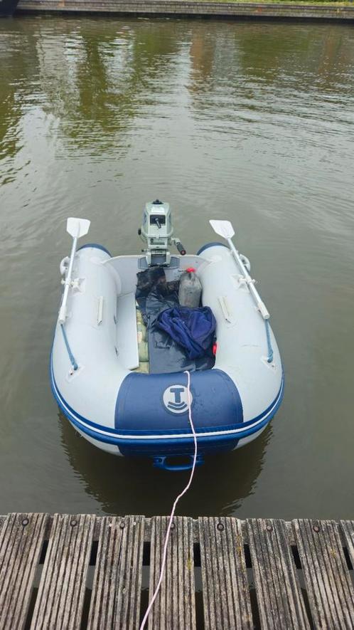 Rubberboot RIB 200cm + 4pk suzuki 2takt kortstaart bbm, Watersport en Boten, Bootonderdelen, Gebruikt, Ophalen