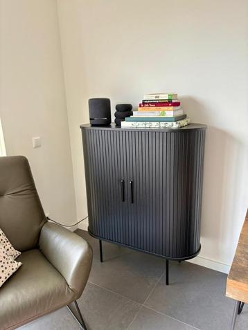 Home24 Black Sideboard with Sliding Door beschikbaar voor biedingen