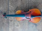 Oude antieke viool met kist en strijkstok, Overige formaten, Gebruikt, Ophalen of Verzenden
