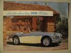 61 Austin Healey 100 Six folder brochure 1953, Boeken, Auto's | Folders en Tijdschriften, Ophalen of Verzenden, Gelezen, Overige merken