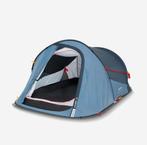 Quechua tent, 2 Seconds, 2 persoons, Blauw, Caravans en Kamperen, Tenten, Ophalen of Verzenden, Zo goed als nieuw, Tot en met 2