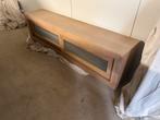Televisiemeubel hout top kwaliteit, Ophalen, Teakhout, Zo goed als nieuw, 200 cm of meer