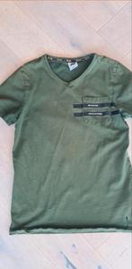 Groen shirt met V-hals van Shoeby, maat 158-164, Kinderen en Baby's, Kinderkleding | Maat 158, Gebruikt, Ophalen of Verzenden