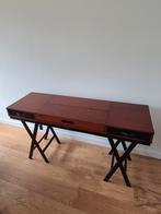 Vintage houten bureau, Huis en Inrichting, Tafels | Statafels, Ophalen, Zo goed als nieuw