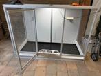 Mooie Voliere met verlichting, Dieren en Toebehoren, Ophalen, Zo goed als nieuw, Aluminium, Volière