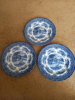 Blauwe en bruine wandborden, Ophalen of Verzenden