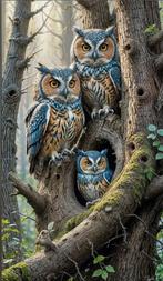 Diamond painting uilen, Ophalen of Verzenden, Nieuw, Knutselwerk