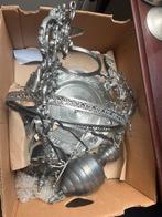 Antieke tinnen Lamp en diversen tinnen atributen, Antiek en Kunst, Antiek | Lampen, Ophalen