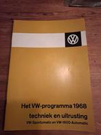 VW-programma 1968 Techniek en Uitrusting, Ophalen of Verzenden