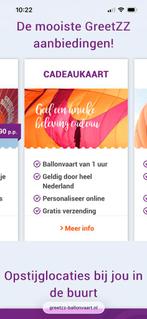 Ballonvaart tickets voor Sinterklaas of Kerst?, Tickets en Kaartjes, Twee personen, Overige soorten