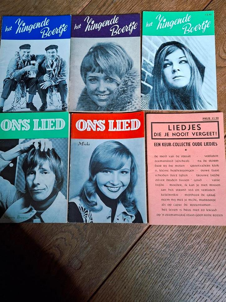 Liedjes boekjes van vroeger, Boeken, Muziek, Gelezen, Ophalen of Verzenden